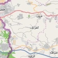 post offices in Palestine: area map for (69) Kafr Thulth